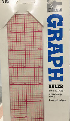 C-Thru Graph Ruler B-85 Beveled Edges 18'' x 2''