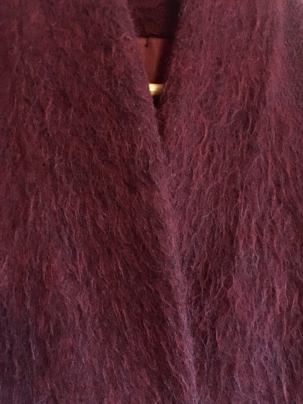 ALTRA & Other Stories Cappotto invernale donna soffice prugna taglia 10 con zip e tasche