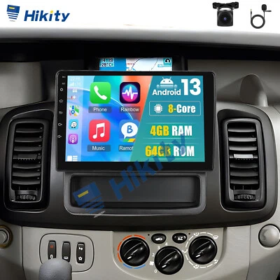 4+64GB Android 15 Autoradio GPS Navi BT Für Opel Vivaro A Renault Trafic 10-2014 - Bild 1 von 4