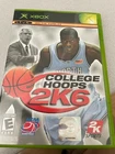 Microsoft XBox College Hoops 2K6  game ( free shipping to Canada  )