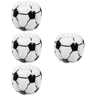  4 Count Aufblasbarer Fußball-Eiskübel Kind Pool-Party Getränkeeimer