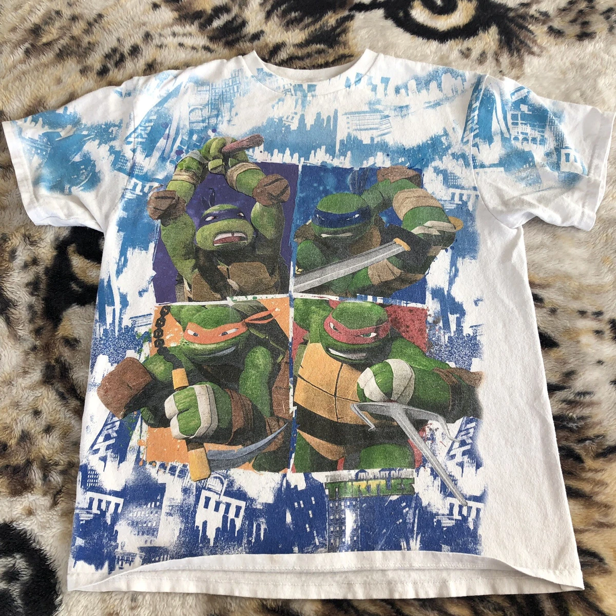 Kids TMNT Teenage Mutant Ninja Turtles Graffiti Shirt 18 XXL Boys