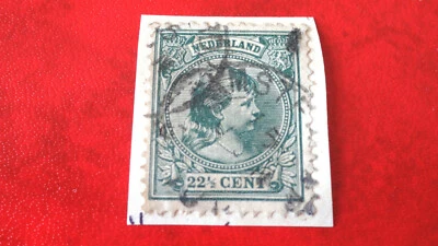 Timbre Pays-Bas - 22 1/2 cent - 1891-41 - Queen Wilhelmina - Oblitéré - Photo 1/2
