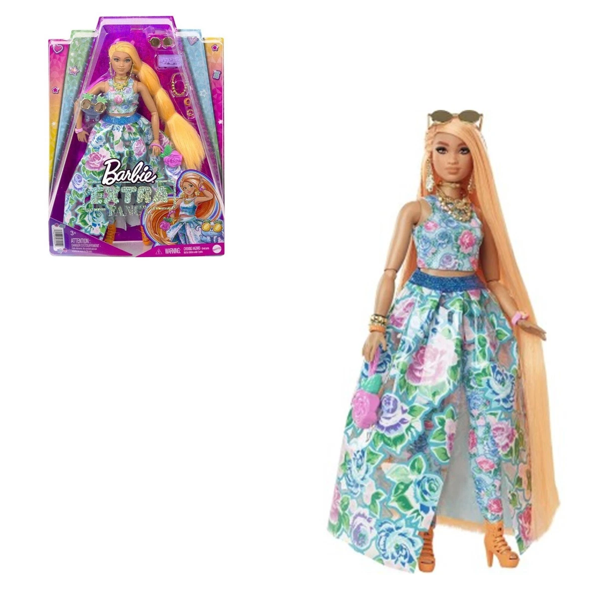 Jeu Jouet Poupée Barbie Extra Francy Avec Chiot De Petite Fille