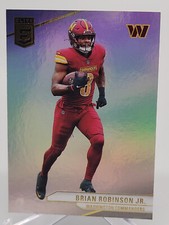 2024 PANINI DONRUSS ELITE BRIAN ROBINSON JR FOOTBALL CARD COMMANDERS NFL score