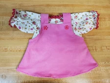 BRIGHT PINK CORD CORDUROY JUMPER+HEART BLOUSE  for 16" CPK Cabbage Patch Kids