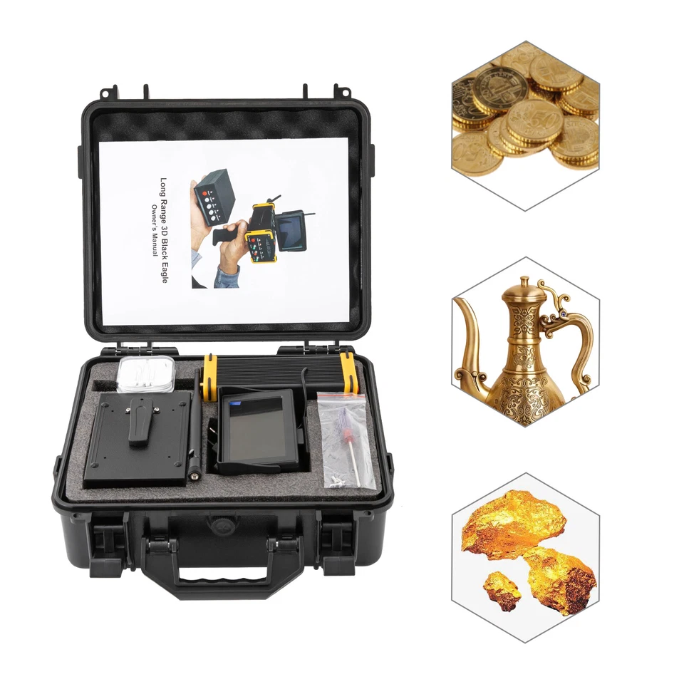 MARKENLOS Handheld metalldetektor profi 990 m Reichweite 16m Tiefe Gold Metal Detector EU