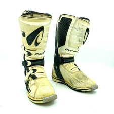 Forma Predator White Black Motocross Boots Mens Size 46