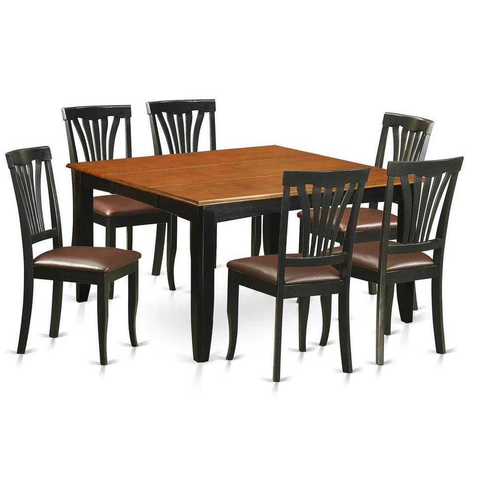 7 PC Dining room set-Dining Table and 6 Wood Dining Chairs - Image 4 of 4