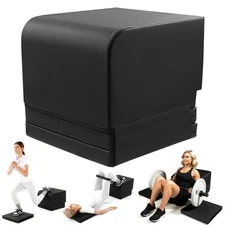 Adjustable Hip Thrust Bench, PU Glute Bench, Core Workout Equipment with Non-...