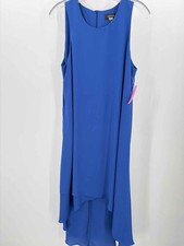Pre-Owned Karen Kane Blue Size Medium Hi-Low Sleeveless Dress