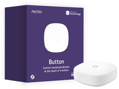 Aeotec Button, Zigbee 3.0, Smart Home Steuerung, SmartThings, anpassbare Gesten,