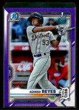 Adinso Reyes 2021 Bowman #BCP-21 Chrome Prospects Purple Refractor #/250