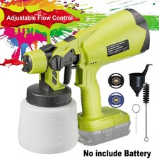 Paint Sprayer For Ryobi 18V Battery Electric Spray Gun Cordless Fence Wall HVLP