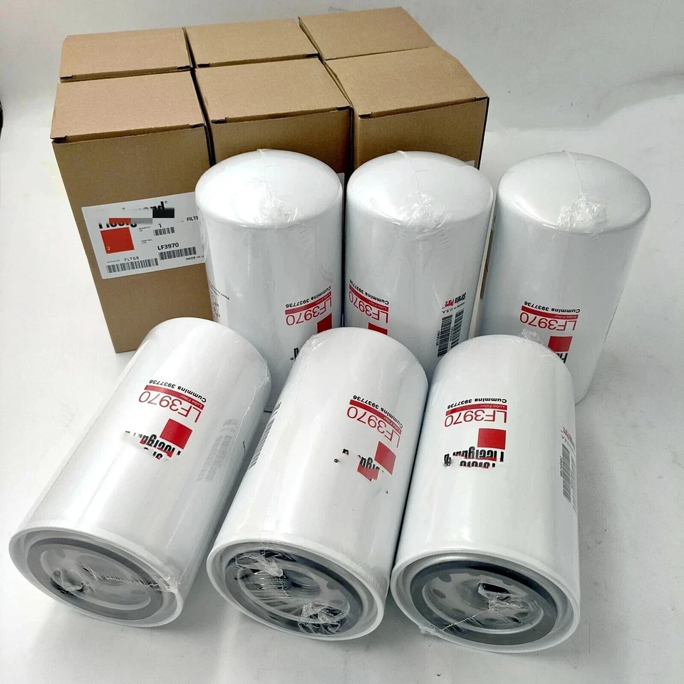 Filtro de aceite Fleetguard LF3970 6 piezas para Cummins Ford Freightliner Kenworth Foto 2 de 4