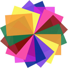 16 Pack Color Correction Gel Light Filter, Transparent Color Lighting Gel Filter