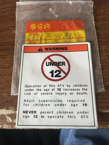 LABEL, WARNING AGE12