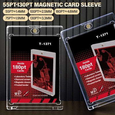 one touch card holder sleeve ONE-TOUCH X Magnetic for Sleeved Cards 1/2′′ and up to 35pt in thickness One-Touch Sleeves 130-180PT
