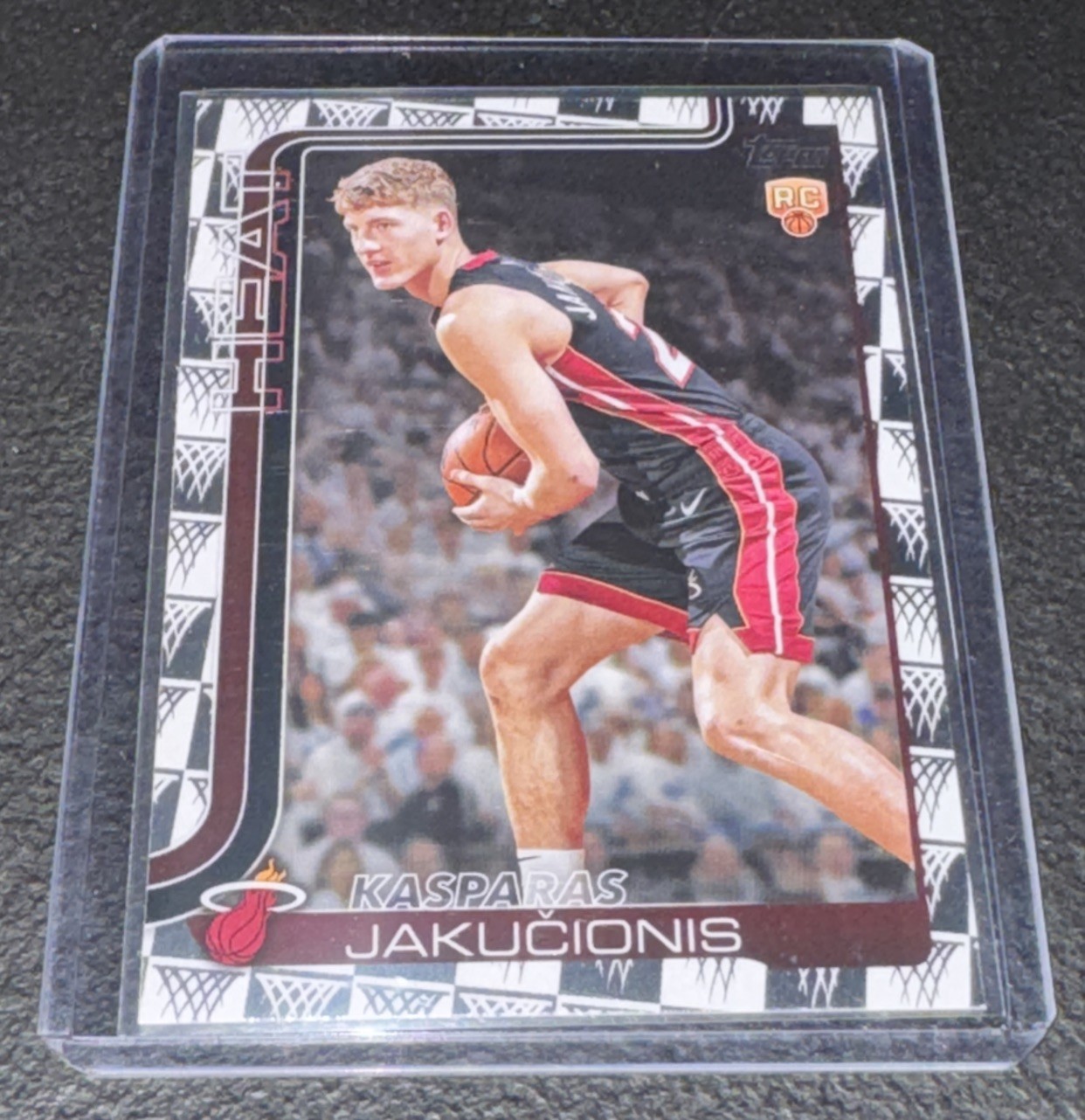 2025-26 Topps #220 Kasparas Jakucionis Season Tip Off Rookie RC Miami Heat