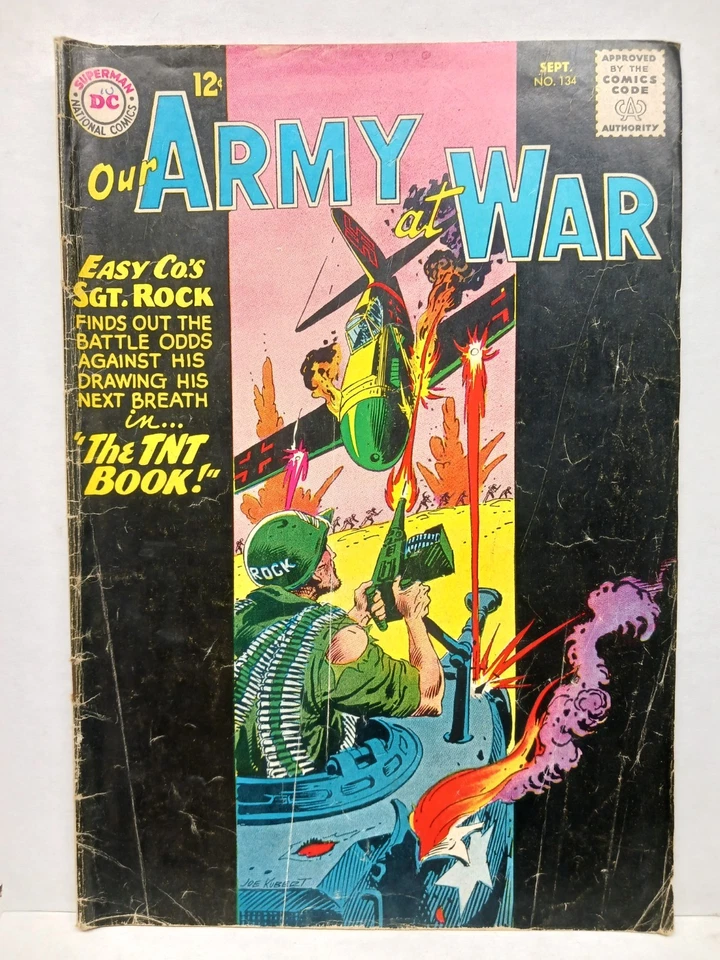 Our Army At War #120, 134-136, 140-142,147 Comic Book Lot Silver Age DC Comics - Image 3 of 4