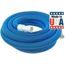 Poolmaster Pool Vacuum Hose W/ Swivel Cuff 50' Heavy Duty In-Ground Plastic