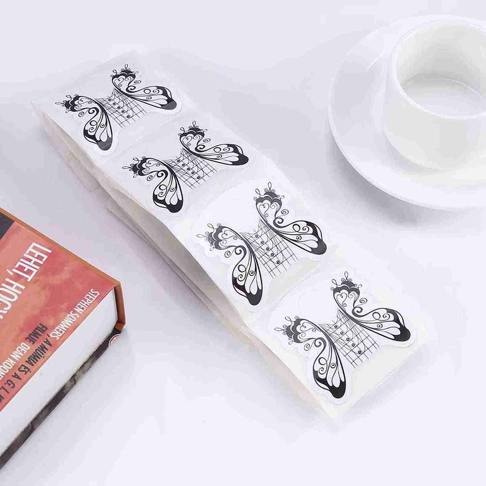 100pcs Oval Nail Shape Manicure Adhesive Tool For Acrylic UV Extension Nail CUT
