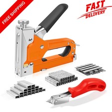 3 in 1 Heavy Duty Staple Gun with 3000 Staples Upholstery Tacker for Wood 0.0033 per staple