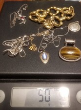 50+ Grams Of Silver Jewelry, All Marked, All Wearable And Resellable, 7 Pieces