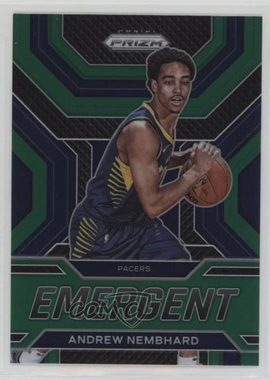2022-23 Panini Prizm Emergent Green Prizm Andrew Nembhard #2 0yb8