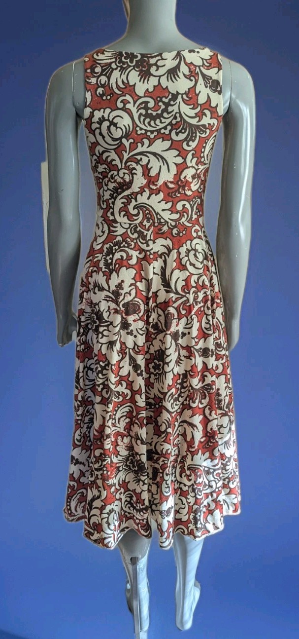 Peruvian Connection White Rust Brown Baroque/Flor… - image 8