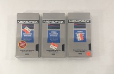 Memorex VHS VCR Video Head Cleaner Wet Non-Abrasive Cleaning System Lot Of 3