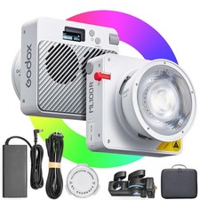 Godox ML100R 110W RGB LED Video Light, 1800K-10000K Full-Color Cob Lighting,...