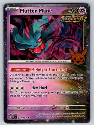 Flutter Mane (Cosmos Holo) 078/162 Holo Trick or Trade 2024 Pokemon NM