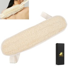 Natural Loofah Back Scrubber Long loofa for Shower 1 Count Pack of 1 , Beige