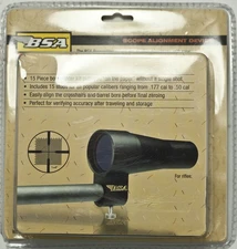 BSA Optics Bore Sighter Kit with Arbors in Soft Case, Black BS30CP