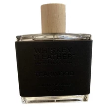 Whiskey & Leather Teakwood Men’s Eau De Cologne  3.38 fl oz New Without Box
