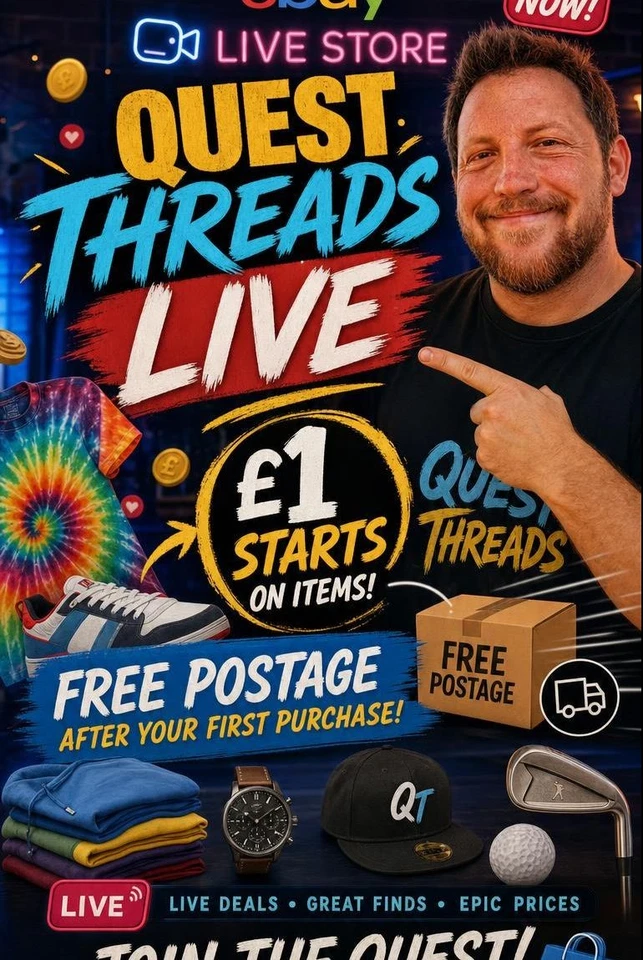 £1 STARTS - Mens and Womens Clothing! FREE POSTAGE After One Purchase!