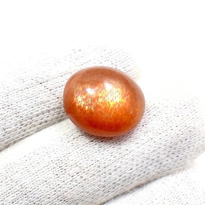 Natural Sunstone Cabochon Gemstone, Oval Loose Gemstones 16.55 Cts 17x14.5 mm