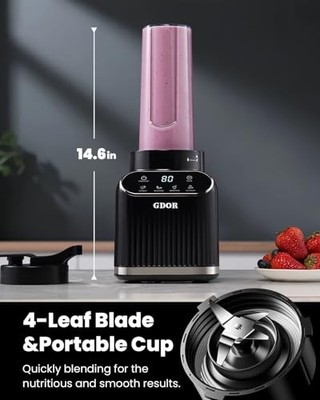 Professional Blender for Kitchen, 1200 Peak Watts Smoothie Blender