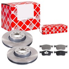 FEBI BILSTEIN Bremsscheiben belüftet vorne + Bremsbeläge für Peugeot Expert V 