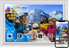 64GB 11" 2K Digital Photo Frame, WiFi, Touch Screen, Share via Frameo App