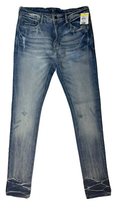 PRPS Jeans Mens 30x32 Cayenne Super Skinny Designer Dirty Stretch
