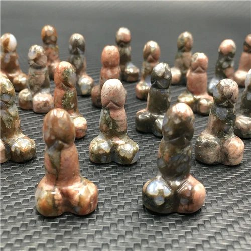 Wholesale Natural mix mini Penis Carved quartz Crystal Massager Wand Healing - Picture 130 of 296