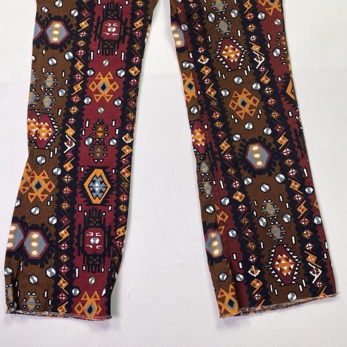 Vtg Maverick Blue Bell Womens 9/10 (26x28) *Bellbottoms* Aztec Western Jeans 80s - Picture 2 of 24