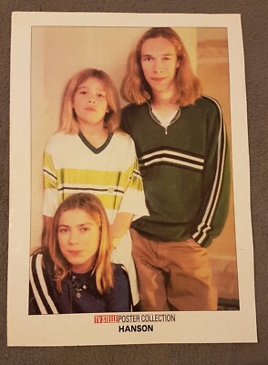 Rare Hanson/Lene Grawford Nystrøm (Aqua) original full single page poster