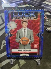 2024-25 Panini Prizm Reed Sheppard Luck of the Lottery Blue Wave Prizm 108/175!