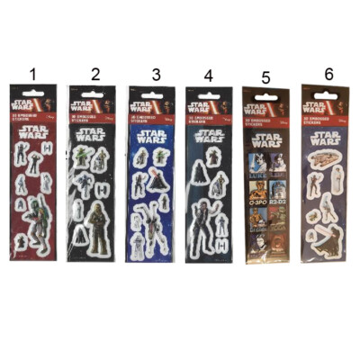 Star Wars 3D Sticker / Heftsticker / 3D-Aufkleber / verschiedene Motive