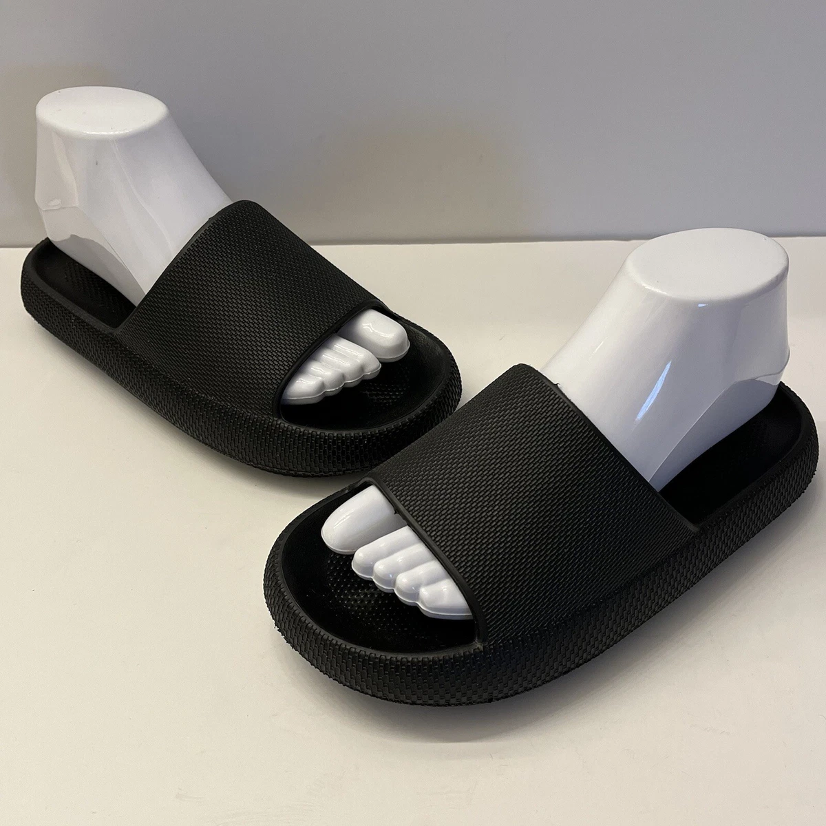 Pillow Slides - Women's: Black