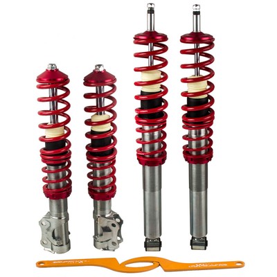 Maxpeedingrods Coilover Kit Red For VW MK2 / MK3 Golf & Jetta Cabrio 1985-1998