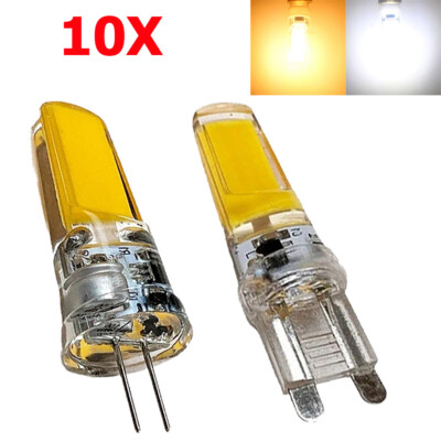 Dimmable 3W 6W G4 G9 Light Bulbs COB LED 12V Warm White 220V 12Volts Fixture